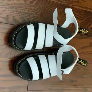 Dr. Martens white sandals size 7